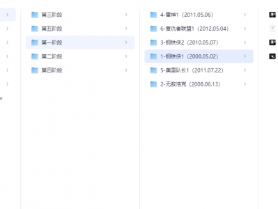 【漫威电影宇宙(MCU) 主线作品1-5阶段】